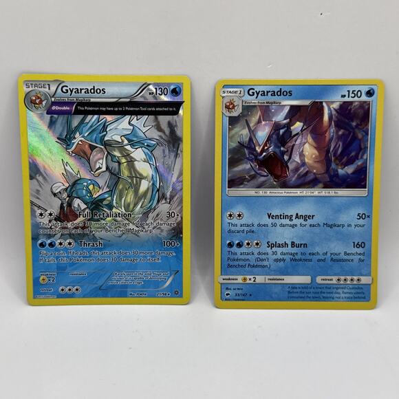 Pokémon TCG Gyarados Reverse Holo Rare Card Ancient Origins 21/98 - HP - 33/147 - Picture 1 of 5